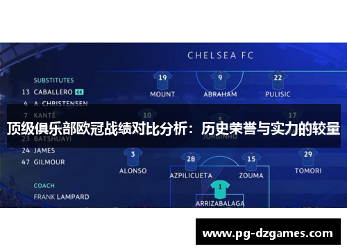 顶级俱乐部欧冠战绩对比分析:历史荣誉与实力的较量 顶级俱乐部欧冠战绩对比分析:历史荣誉与实力的较量