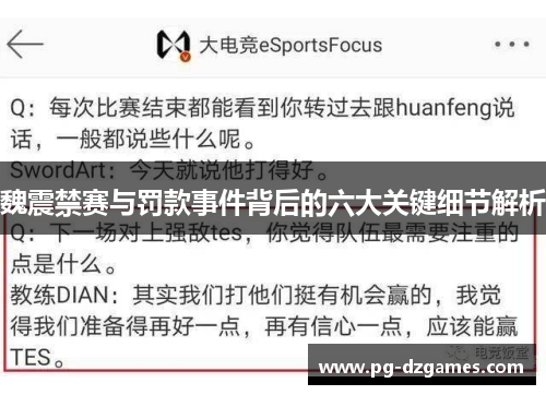 魏震禁赛与罚款事件背后的六大关键细节解析